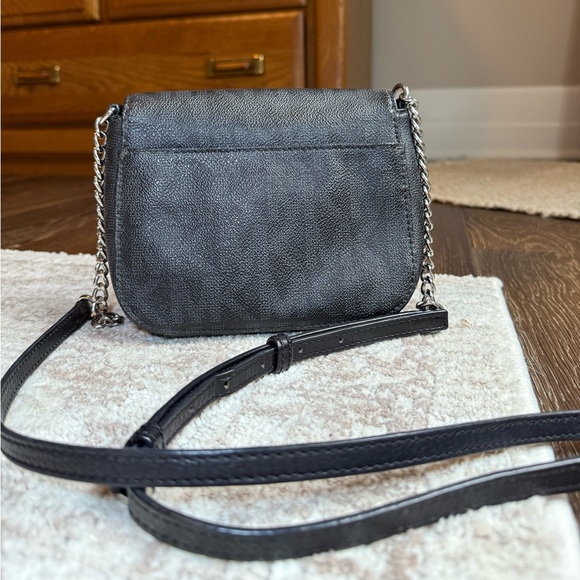 Michael Kors Fulton Black Leather Crossbody Bag - Picture 2 of 5